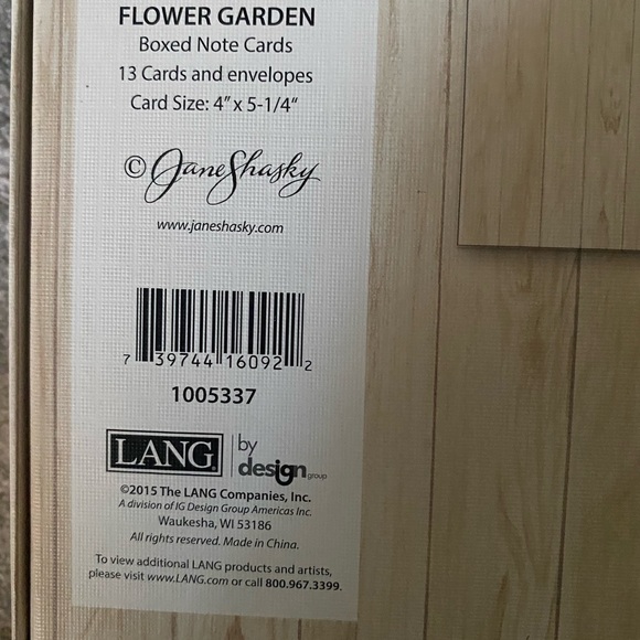 LANG by Designs note card with envelope sets Thank You cards Blank cards - Picture 5 of 6